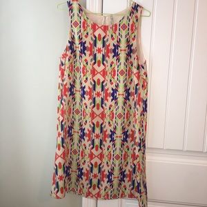 Tribal print sleeveless dress